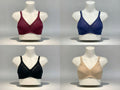 Pack of 4 Women’s Cotton Comfort Bras – Non Padded, Soft & Comfortable