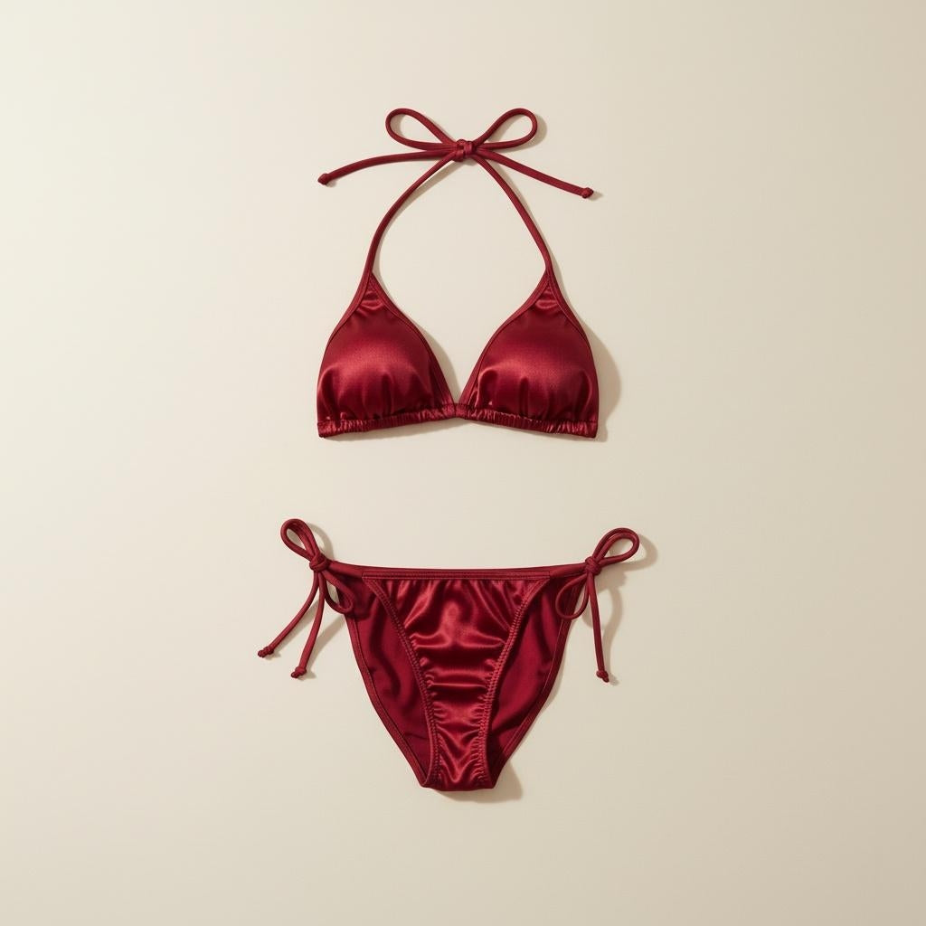 Women’s Satin Jersey Bra & Bikini Panty Set