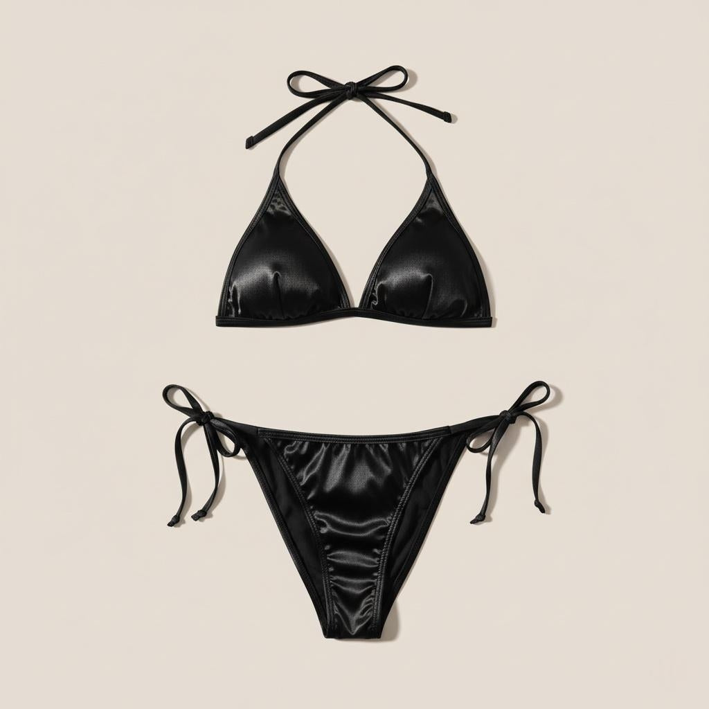 Women’s Satin Jersey Bra & Bikini Panty Set